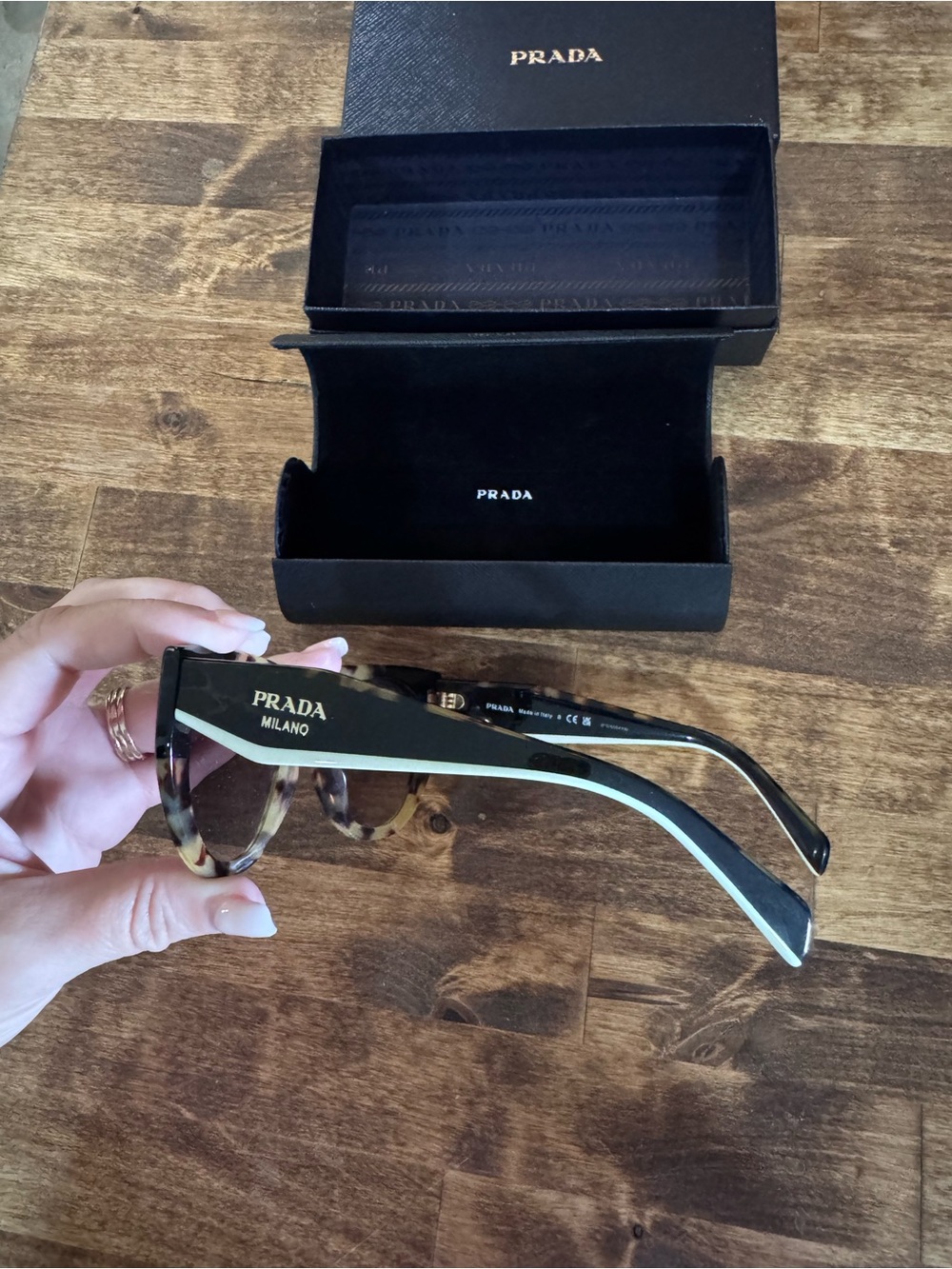 Prada PR14WS Tortoiseshell Sunglasses with case